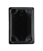 QA01 Black Sushi Container Base & Lid