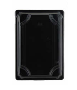 QA02 Black Sushi Container Base & Lid