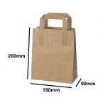 Small Kraft SOS Carrier Bag